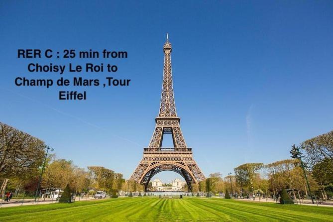 Apartamento Proche Paris, Gare Rer C A 2 Min A Pieds, Notre Dame A 15Min, Parking Prive Et Traveller Awards 2025 Choisy-le-Roi Exterior foto